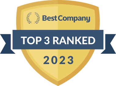 Best Company 2023 Top 3 Ranked Badge