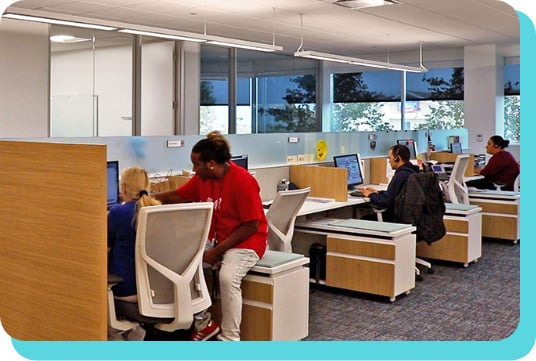 Workstations | 2-10 team | 210 Office Employees | Corporate office 