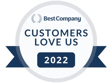 Best Company Customers Love Us Badge