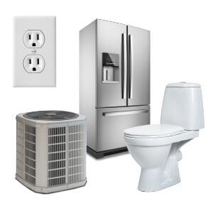 A group of appliances