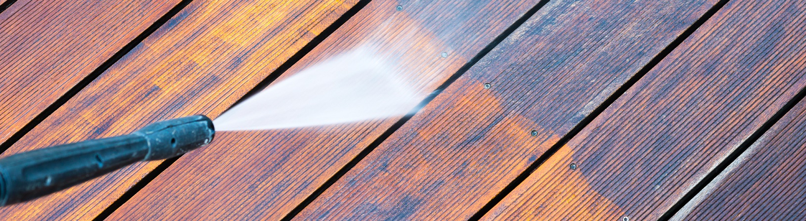 Power wash your deck before you seal it.