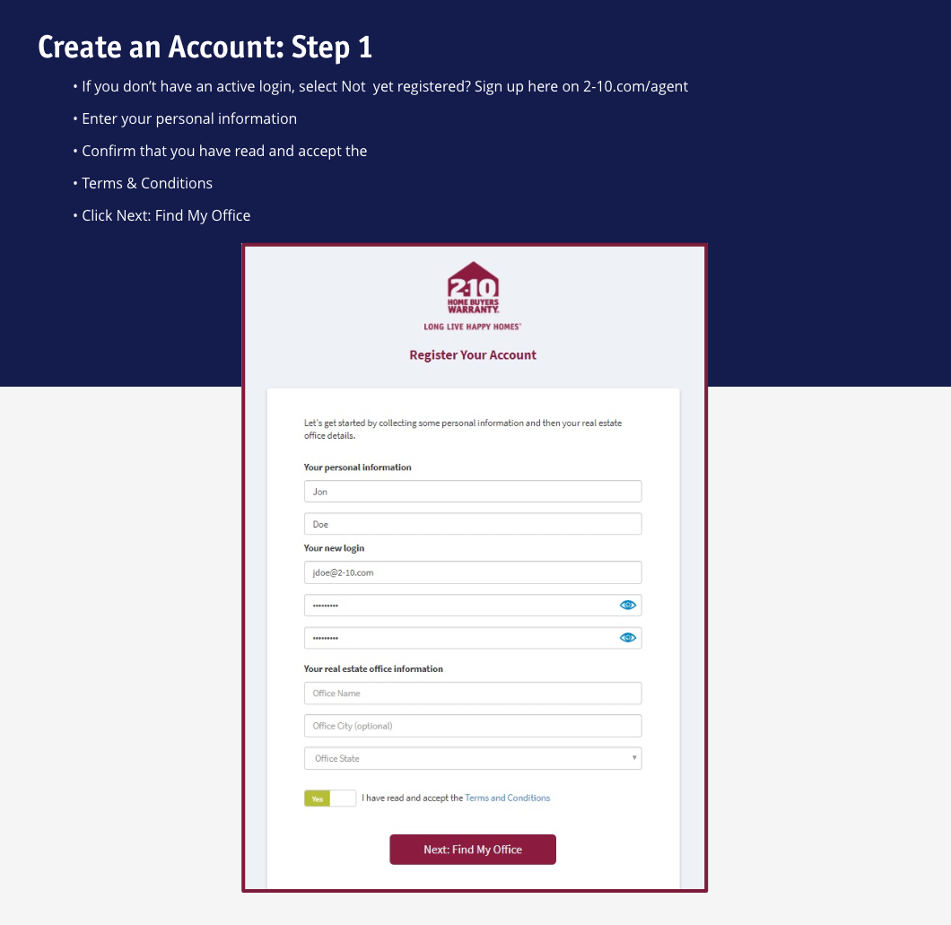 – Group 1027 – agent portal how to - account