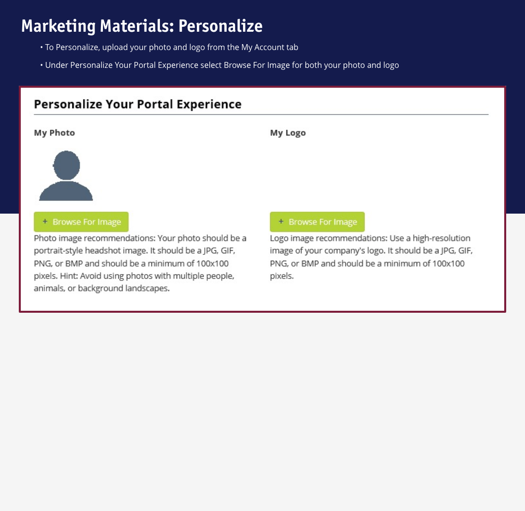 – Group 1044 – agent portal how to - marketing