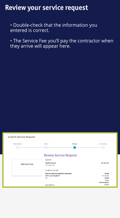 – Request Service 4 – Homeowner Portal Request Service