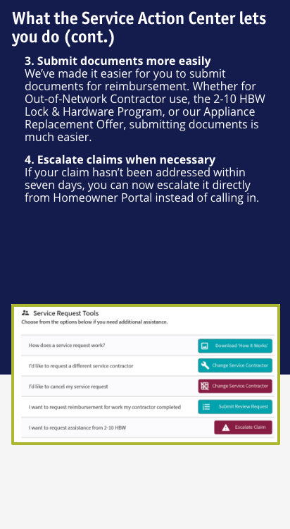 Homeowner Portal Service Center 2 10