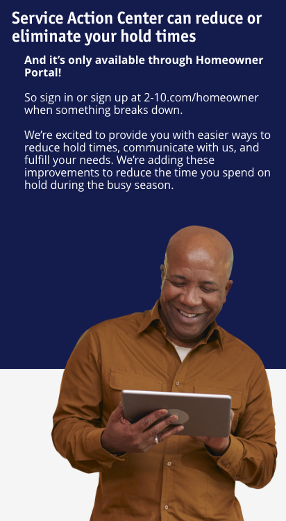 – Service Action 3 – Homeowner Portal Service Center