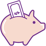 Piggy bank icon