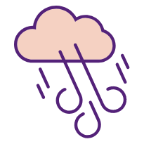 Insurance Services &Ndash; Property Damage Icon &Ndash; 2-10 Home Buyers Warranty Weather icon