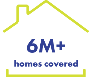 6M+ homes covered