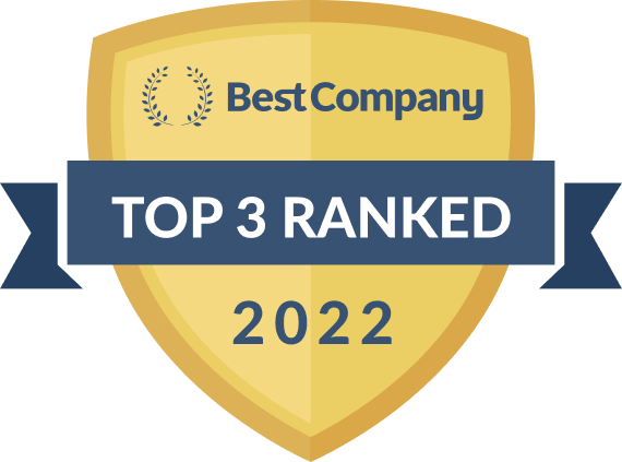 Best Company 2022 top 3 ranked badge