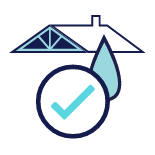 Covered roof leak components