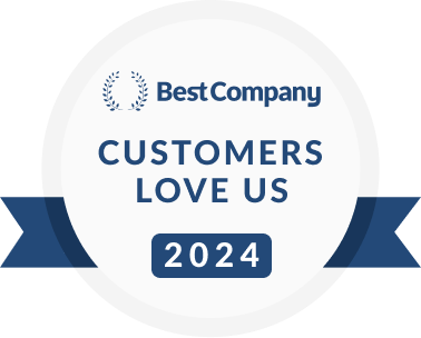 Best Company 2024 Customers Love Us Badge