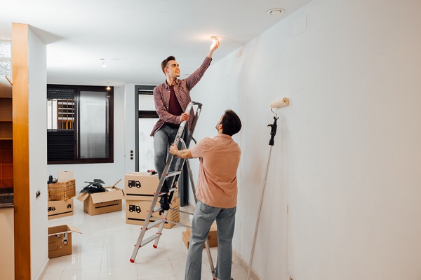 New Homeowners Doing Maintenance