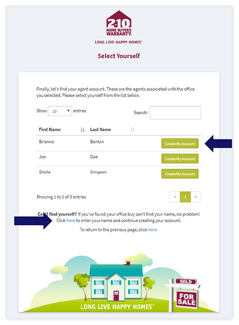 – register 4 – Create an Account